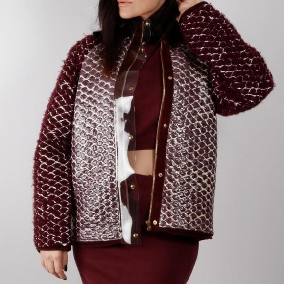 Alexander Wang Runway Jacket Wool Laminated Bomber - Picture 16 of 16